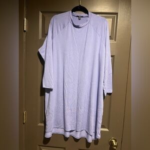 Eileen Fisher Raglan Long Sleeve Tunic Dress - Size XL - Periwinkle Blue
